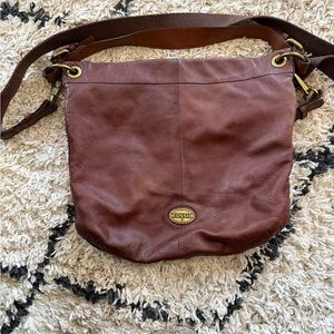 Fossil Tan Leather Handbag